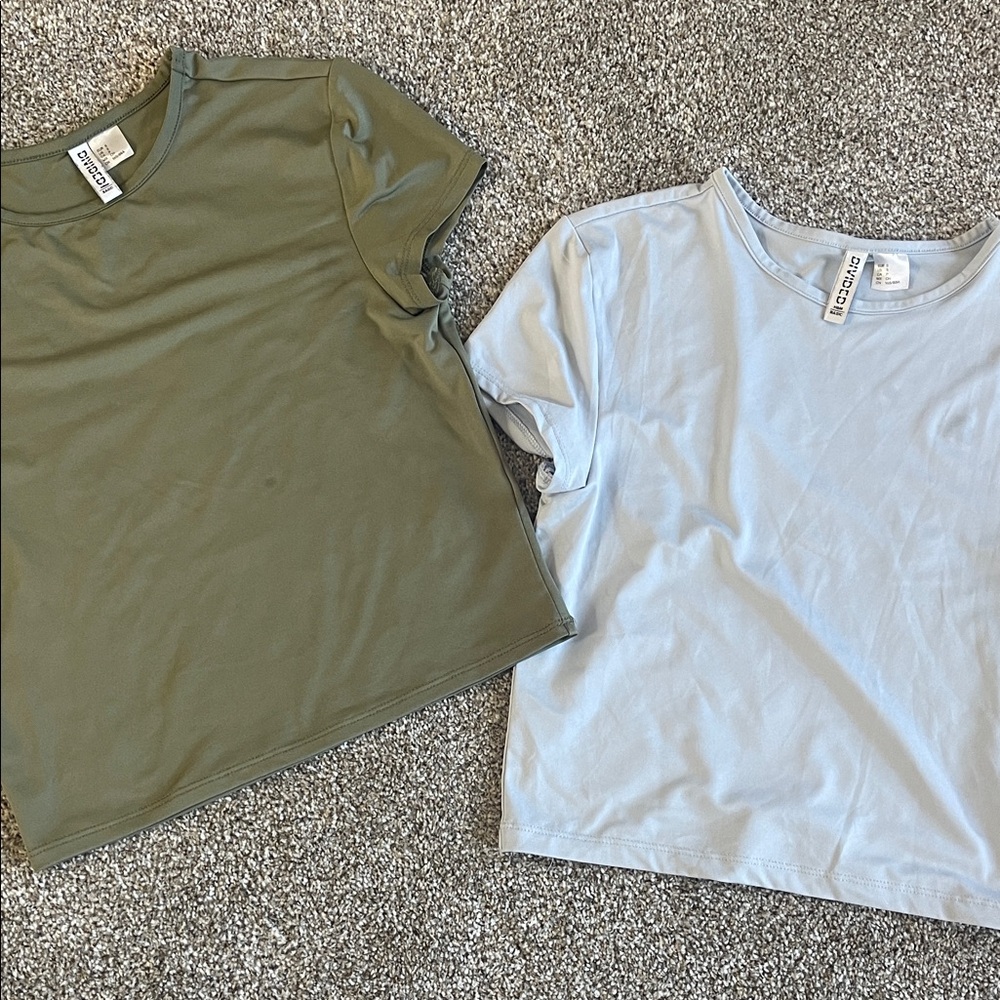 Divided Olive and Light Gray Kids' Tees